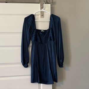Abercrombie & Fitch Deep Blue Long Sleeve Dress